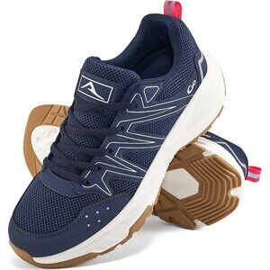 Women's Sneakers Walking Shoes Slip on Cushion Tennis Shoe Workout Gym Blue